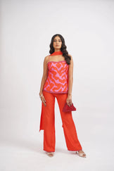 Scarlet Stardust Corset Top &amp; Pant Set With Scarf (3pcs set)