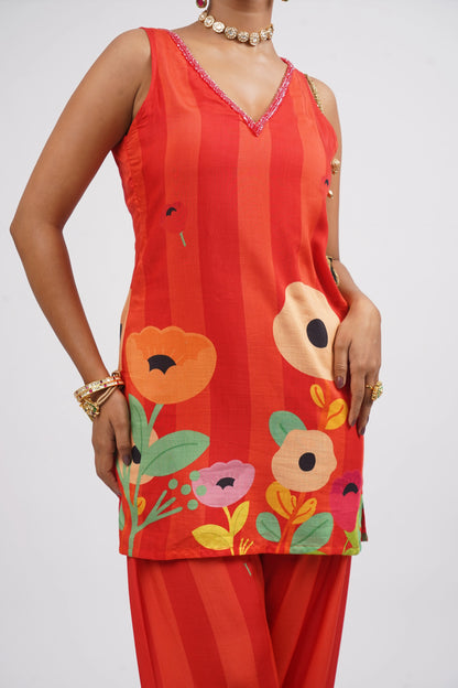 Peony Pop Top &amp; Farshi Set (2pcs set)