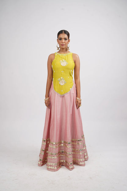 Lime &amp; Love Kali Lehenga Skirt with Blouse set
