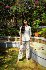 Handwoven Ash Grey Co-ord Set