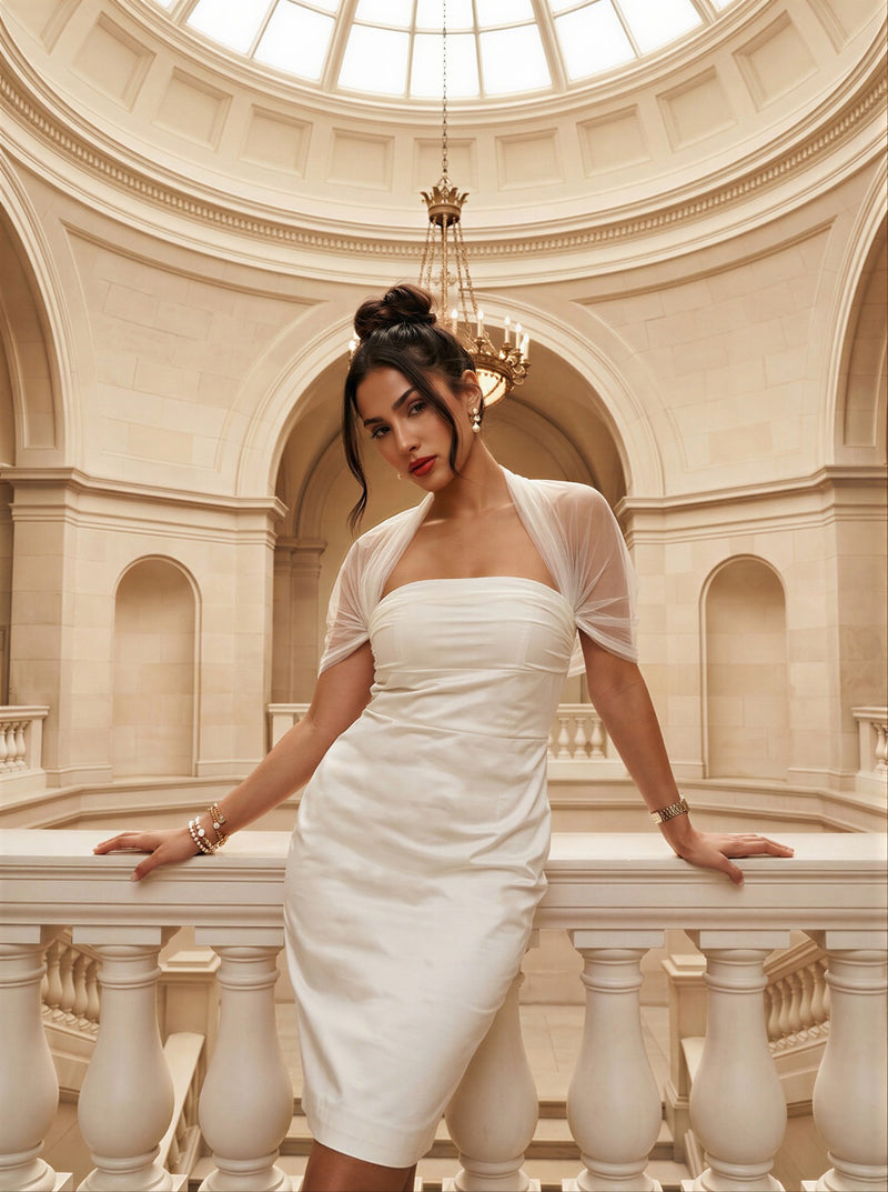 Sheer Grace Midi Dress
