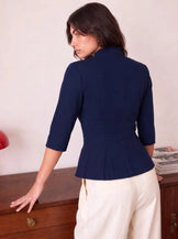 Handwoven cotton Nocturne The 9 to Wine Top