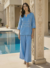 Skyline blue Gotta Patti Cord Set