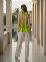 Green Halter Neck Top