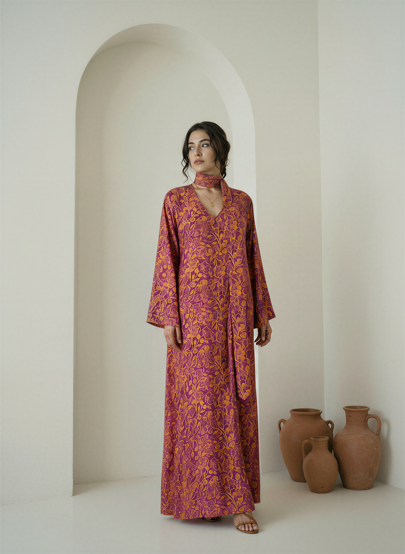 Sunset Amethyst Kaftan