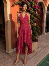 Halter Muse Sunset Bloom Dress