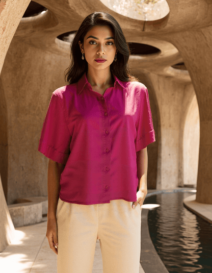 Handwoven Pop Angel Shirt