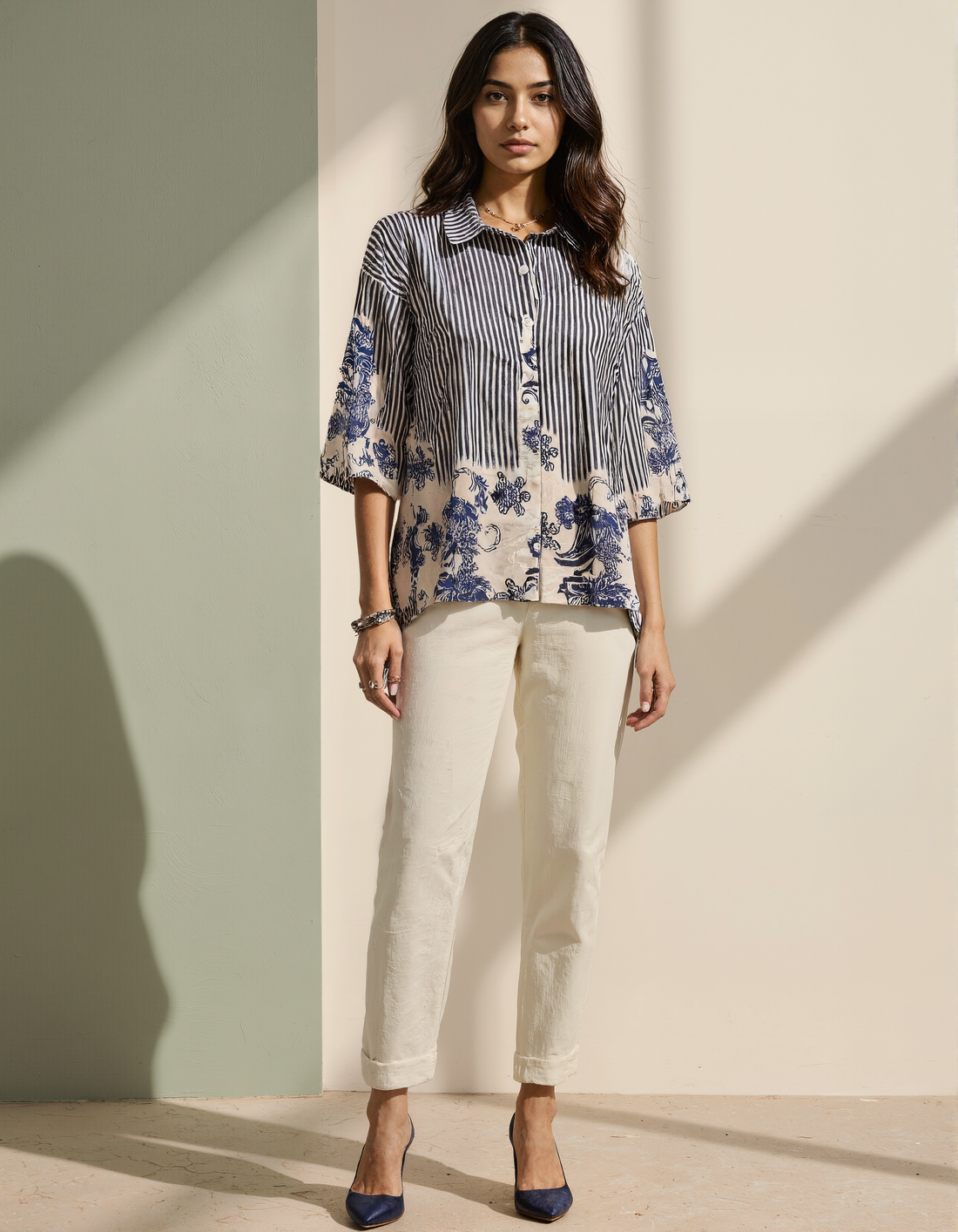 Naina Dual Printed Shirt 