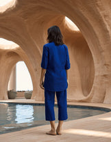 Handwoven Blue Effortless Co-ord Set