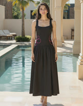 Black Pink Dori Dress