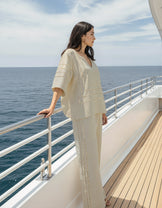 Ivory Gota Patti Cord Set