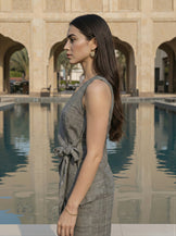 Grey Asymmetrical Cord Set