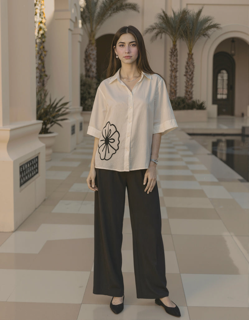 White- Black Dori Shirt