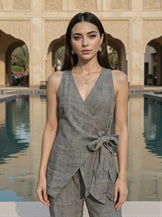 Grey Asymmetrical Cord Set