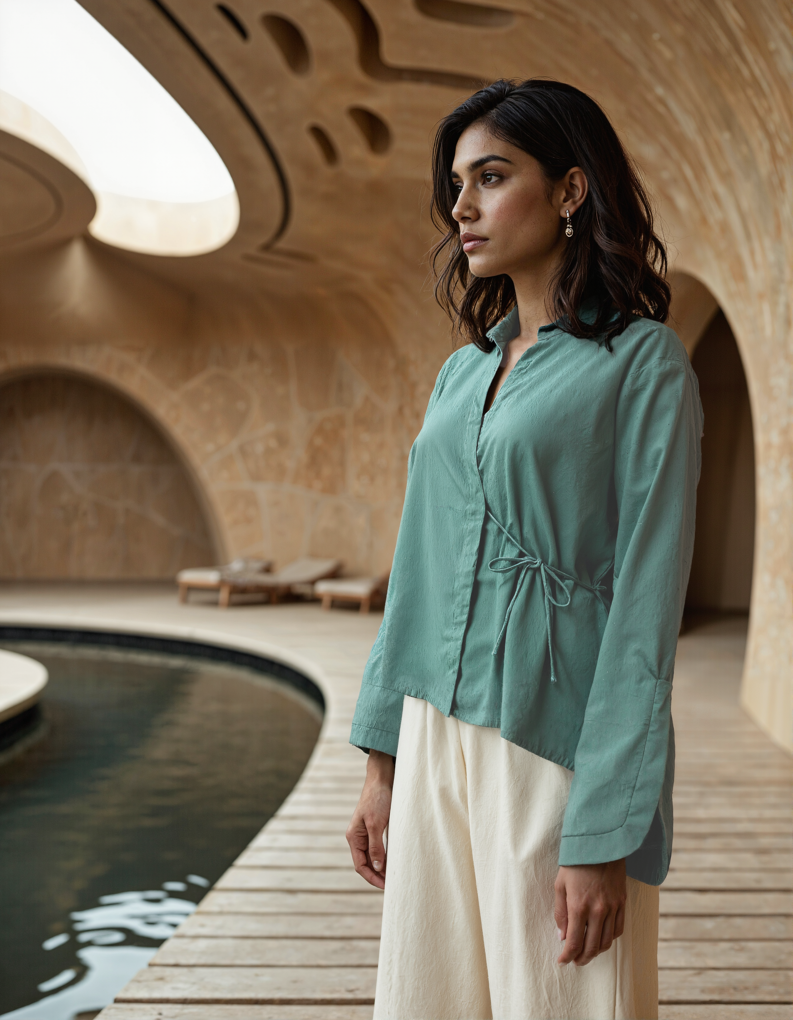 Handwoven Hydrangea Shirt