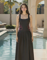 Black Pink Dori Dress