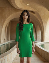 Handwoven Twiggy Woven Shift Cotton Dress