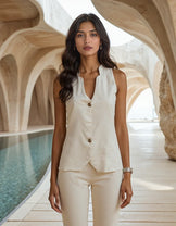 Handwoven Lilly Waistcoat and Pant Set