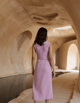Handwoven Aster Crop Top and Skirt Set