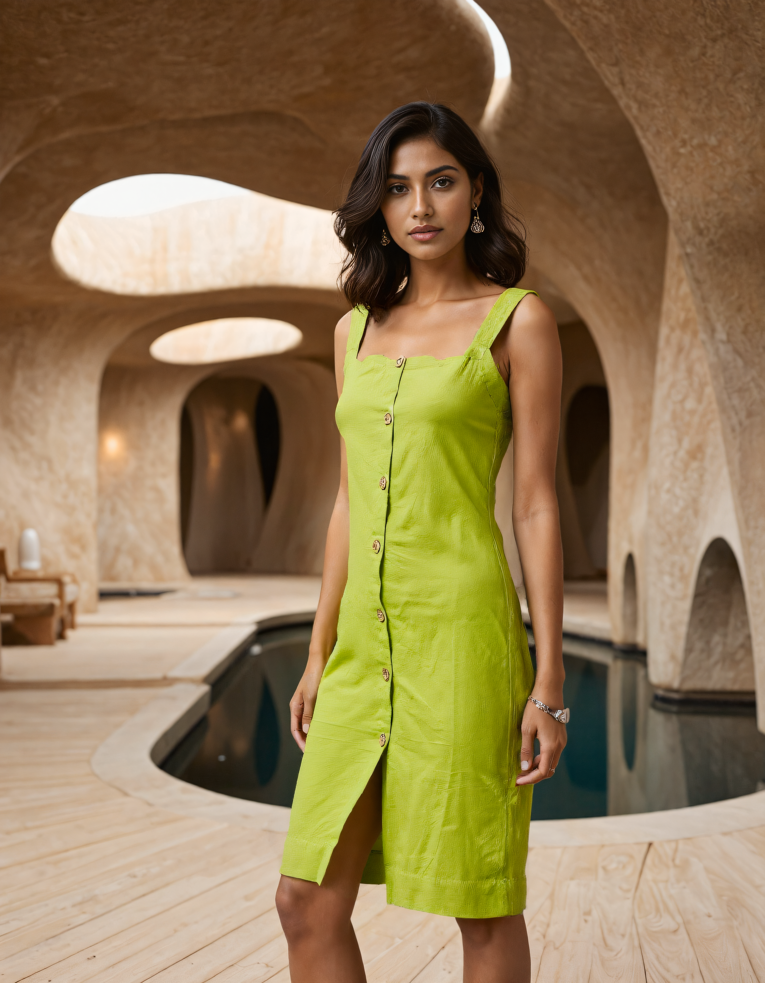 Handwoven Cotton Button Down Dress