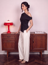 Handwoven cotton Noir Knot Top