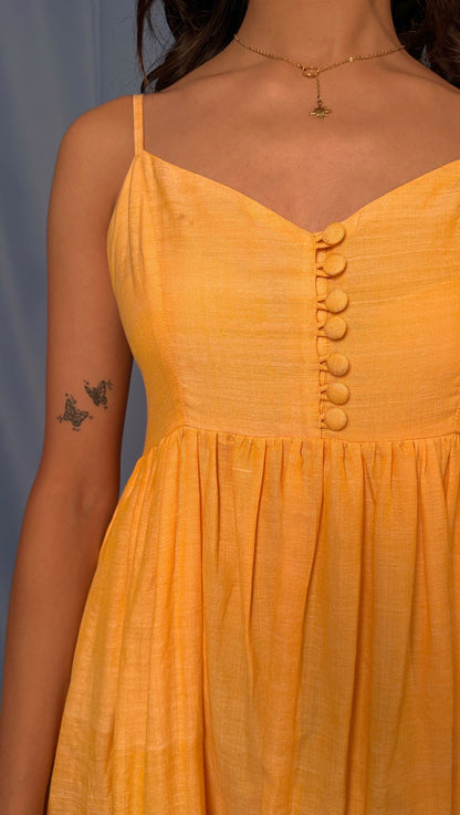 Handwoven Sunblend Midi Dress