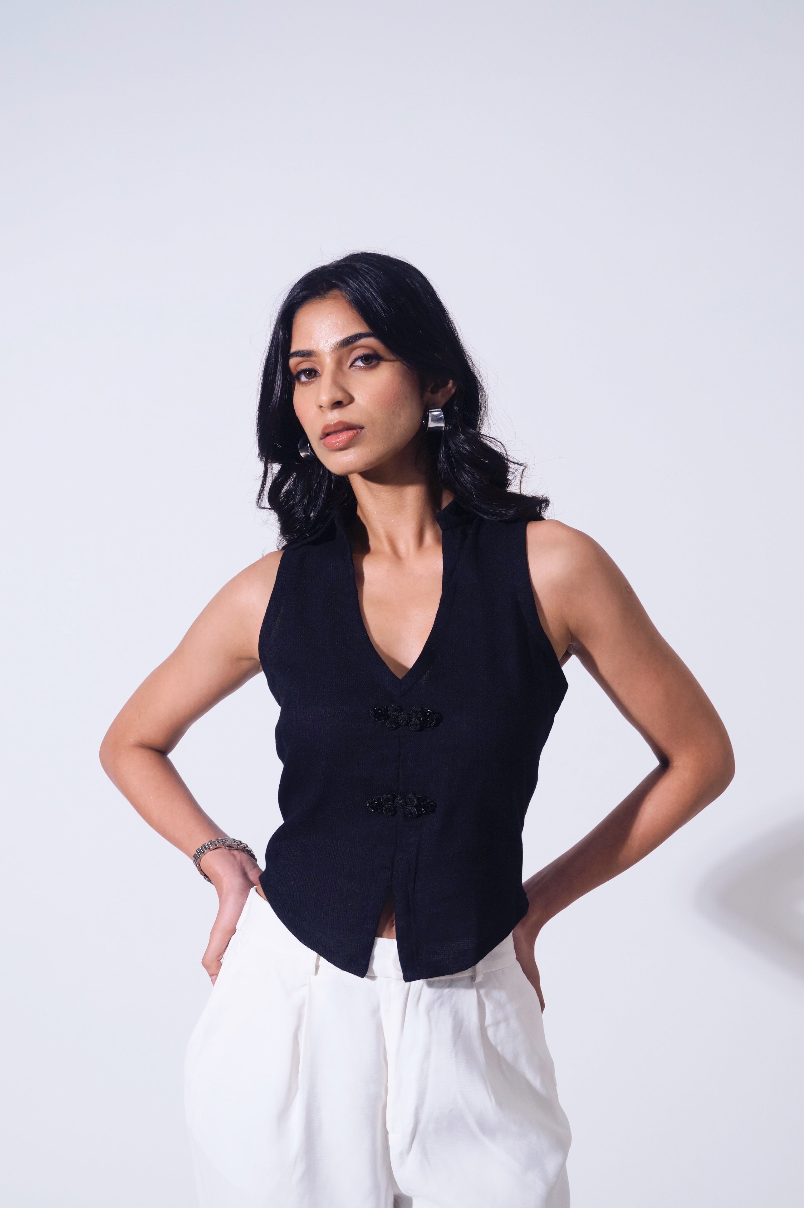 Jute Reverie Midnight Vest Top