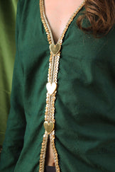 Handwoven Emerald and Onyx Co-ord Set