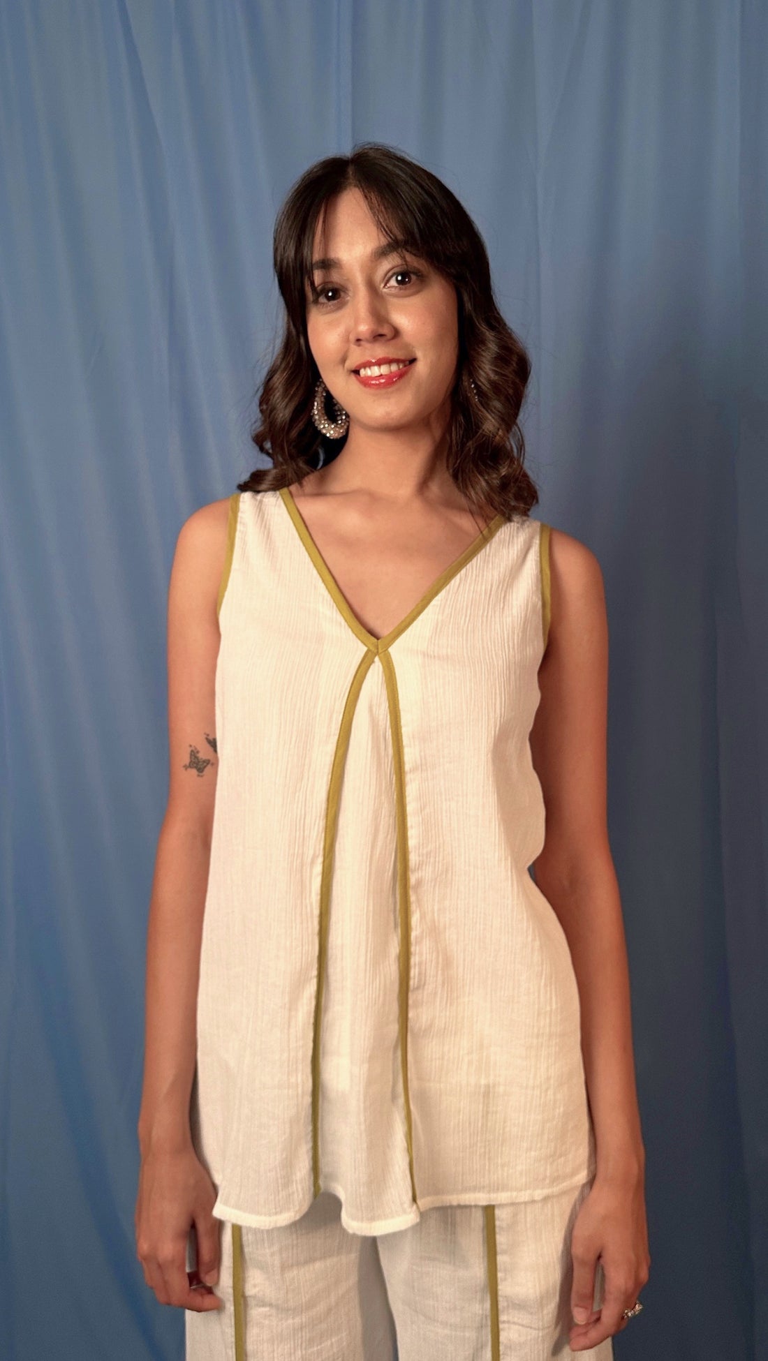 Handwoven Crushed cotton coord set