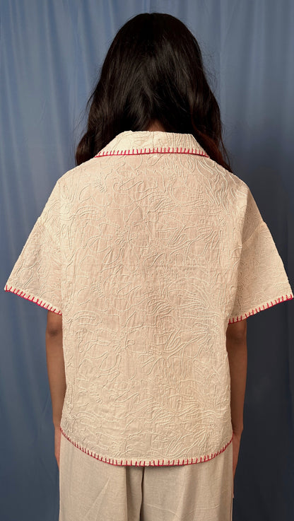 Off-White Textured Shirt