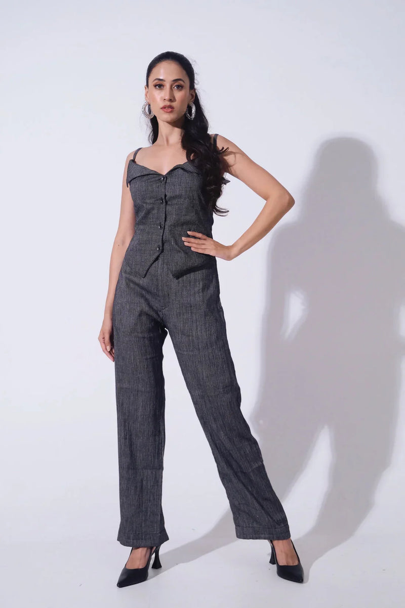 Handwoven Chic Chrome Coord Set