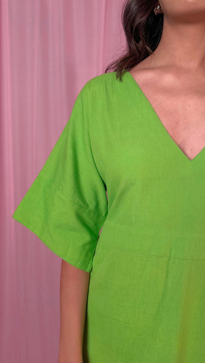Handwoven Cotton Wrap Dress