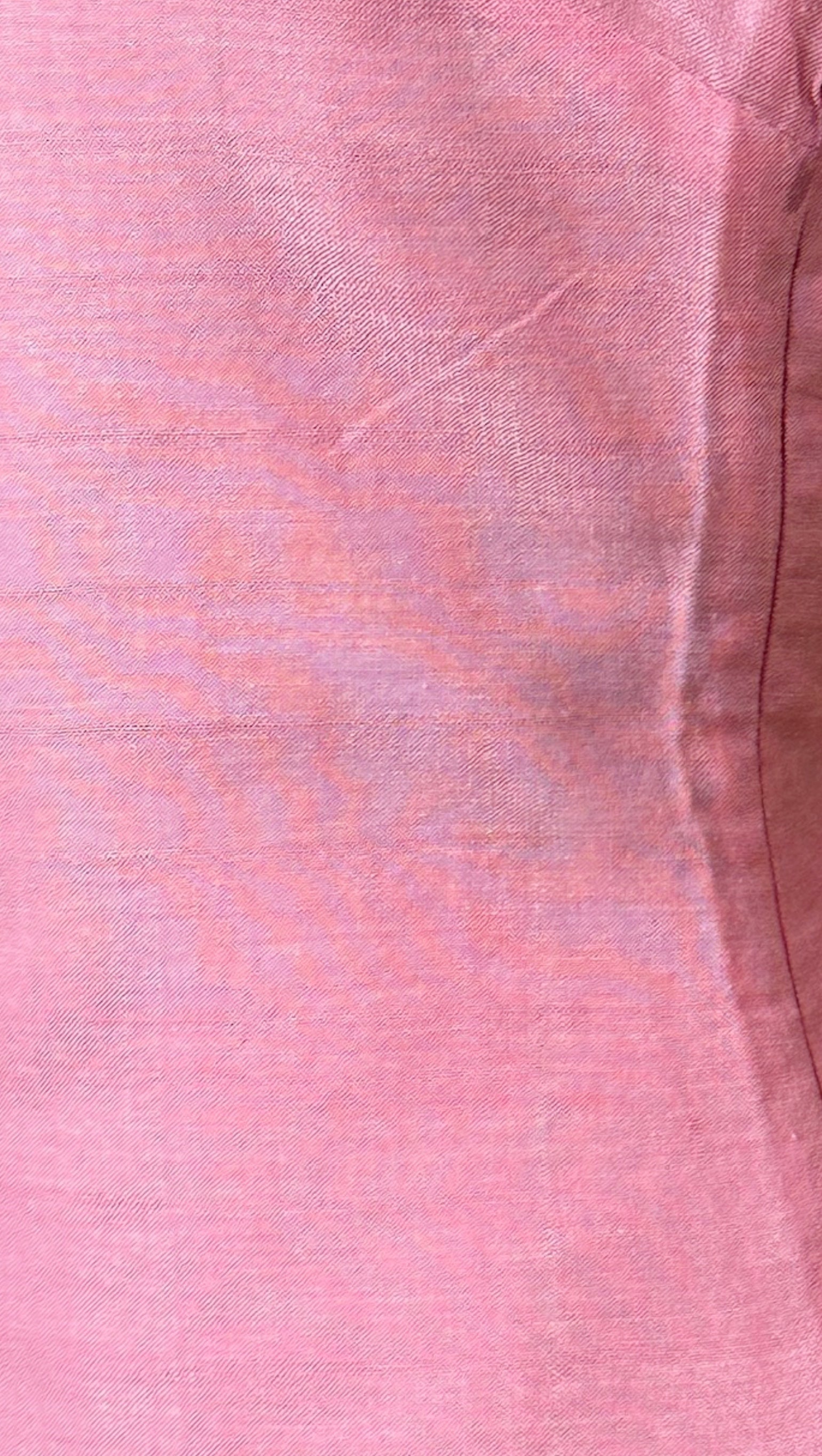 Handwoven Linen Pink Vest &amp; Skirt Set