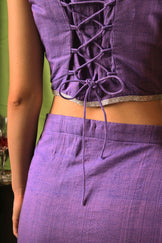 Handwoven Amethyst Corset Top