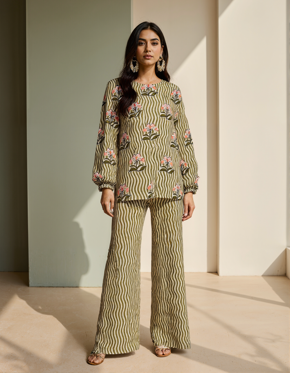 Zoya Printed Botanicals coord set 