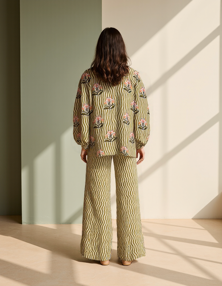 Zoya Printed Botanicals coord set 